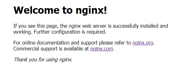 Welcome to nginx!