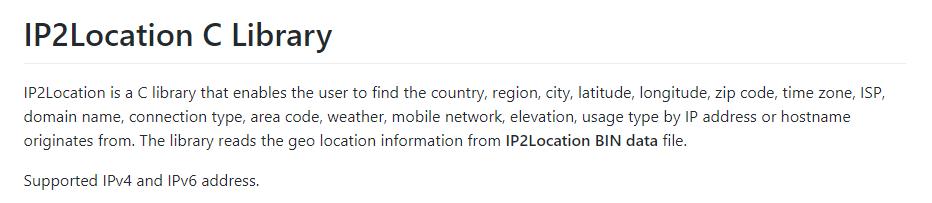 IP2Location C Library