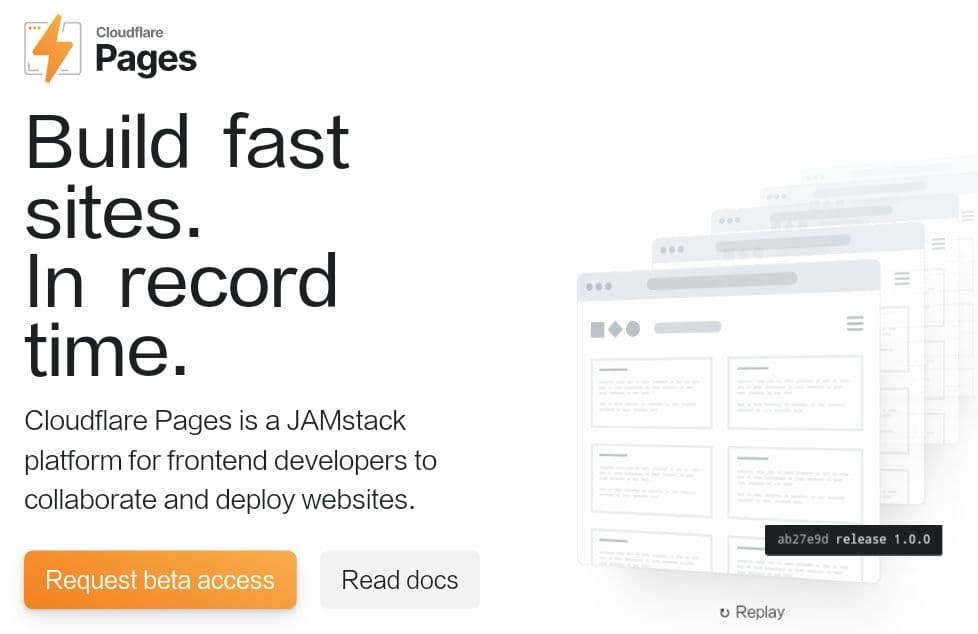 Cloudflare Pages 发布Beta试用
